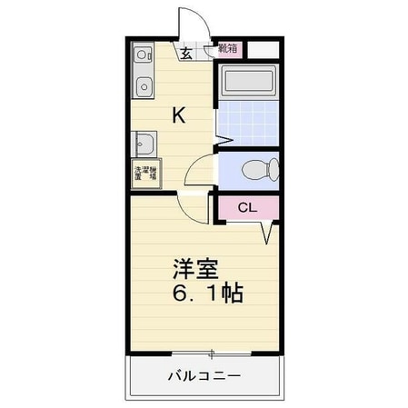 ル・シェル砂押橋の物件間取画像